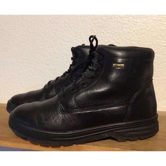 $450 Men\'s MEPHISTO Slacker Gore-Tex Sz 8 Black Leather Hiking Boots EUC combat‎ main image 9